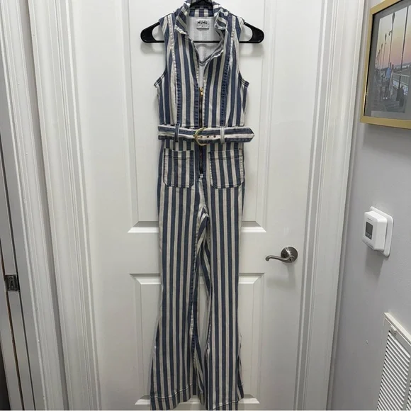 Show Me Your MuMu Jacksonville Denim Jumpsuit - Picture 3 of 11